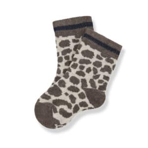 1+ in the Family 1+ In The Family Trieste Intarsia Socks Dark-Taupe 8448262028011 Family AW26 Kleding & Accessoires Baby Sokjes