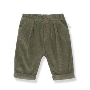 1+ in the Family 1+ In The Family Quebec Lined Pants Khaki 8448262038874 Family AW26 Kleding & Accessoires Baby Broeken