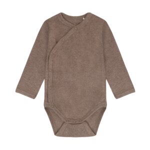 Fixoni Fixoni Wrap Body LS Melange Rib Mountain Trial Melange 5713438964411 FixoniAW26 Kleding & Accessoires Baby Rompertjes