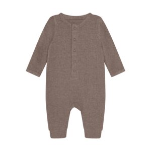 Fixoni Fixoni Romper LS Melange Rib Mountain Trial Melange 5713438965920 FixoniAW26 Kleding & Accessoires Baby Rompertjes