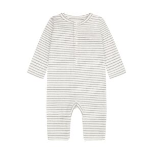 Fixoni Fixoni Romper LS Rib Flint Gray Melange 5713438968716 FixoniAW26 Kleding & Accessoires Baby Rompertjes