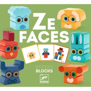 Djeco Djeco Ze Faces Bouw Gallery 3070900064393 Djeco Jul26 Speelgoed & Spellen Bouwen