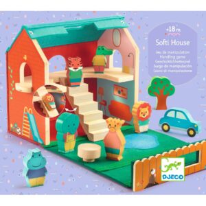 Djeco Djeco SoftiHouse Baby Kleuren 3070900064485 Djeco Jul26 Speelgoed & Spellen Babyspeelgoed