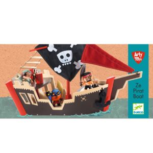 Djeco Djeco Ze pirat boat Arty Toys 3070900068308 Djeco Jul26 Speelgoed & Spellen Spelen