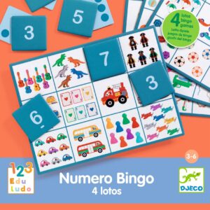 Djeco Djeco Numero Bingo Eduludo 3070900082816 Djeco Jul26 Speelgoed & Spellen Spellen
