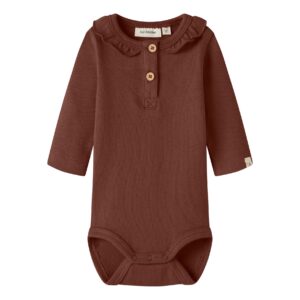 Lil' Atelier Lil' Atelier Body Mahogany 5715946494046 Atelier AW26 Kleding & Accessoires Baby Rompers