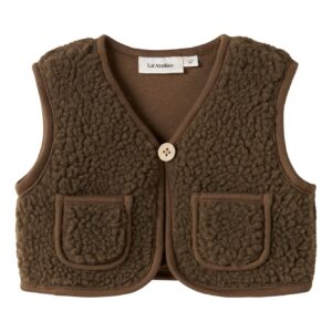 Lil' Atelier Lil' Atelier Sweatvest Teak 5715912633257 Atelier AW26 Kleding & Accessoires Baby Bovenstukjes