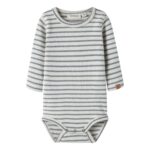 Lil' Atelier Lil' Atelier Body Turtledove Monument 5715946552272 Atelier AW26 Kleding & Accessoires Baby Rompers