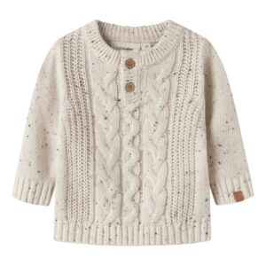Lil' Atelier Lil' Atelier Gebreide Top Turtledove 5715912633202 Atelier AW26 Kleding & Accessoires Baby Bovenstukjes