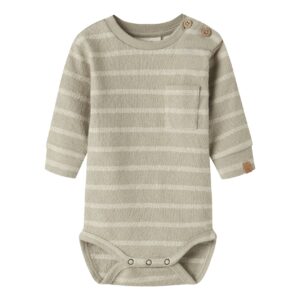Lil' Atelier Lil' Atelier Body Moss Gray Turtledove 5715912633080 Atelier AW26 Kleding & Accessoires Baby Rompers