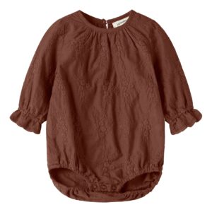 Lil' Atelier Lil' Atelier Body Mahogany 5715946493889 Atelier AW26 Kleding & Accessoires Baby Rompers