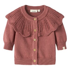 Lil' Atelier Lil' Atelier Gebreid Vest Withered Rose 5715912635145 Atelier AW26 Kleding & Accessoires Baby Bovenstukjes