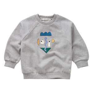 Sproet & Sprout Sweatshirt Raglan Self Potrait Grey Grey Melee – sweaters & truien voor kinderen