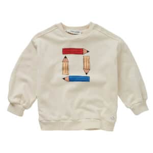 Sproet & Sprout Sweatshirt Pencils Ivory – sweaters & truien voor kinderen