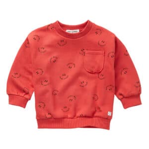 Sproet & Sprout Sweatshirt Club Chaos Print Vivid Red – sweaters & truien voor kinderen