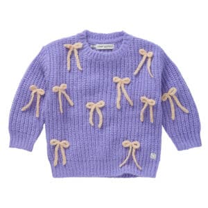 Sproet & Sprout Sweater Bows Crayon Cloud – sweaters & truien voor kinderen