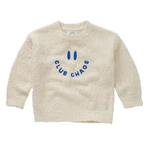 Sproet & Sprout Sweater Boucle Club Chaos Ivory Melee – sweaters & truien voor kinderen