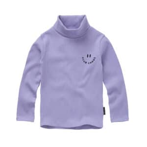 Sproet & Sprout Rib Turtle Neck Purple Crayon Cloud – longsleeves voor kinderen