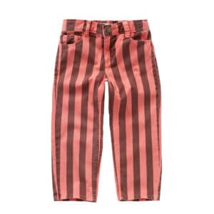 Sproet & Sprout Straight Denim Pants Stripes Red Vivid Red – broeken voor kinderen