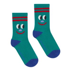 The Campamento The Campamento Smiling Face Socks - Green 8435803426320 Campa AW26 Kleding & Accessoires Accessoires