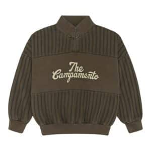 The Campamento The Campamento The Campamento Stripes Sweatshirt - Green 8435803430242 Campa AW26 Kleding & Accessoires Sweaters & Truien