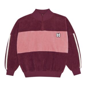 The Campamento The Campamento Burgundy Color Block Sweatshirt - Burgundy 8435803430488 Campa AW26 Kleding & Accessoires Sweaters & Truien