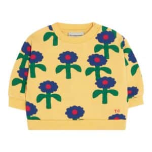 The Campamento The Campamento Blue Daisies Baby Sweatshirt - Yellow 8435803434059 Campa AW26 Kleding & Accessoires Baby Bovenstukjes