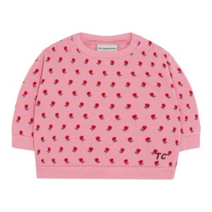 The Campamento The Campamento Flowers Pink Baby Sweatshirt - Pink 8435803434172 Campa AW26 Kleding & Accessoires Baby Bovenstukjes