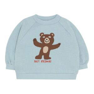 The Campamento The Campamento Bear Baby Sweatshirt - Light Blue 8435803434592 Campa AW26 Kleding & Accessoires Baby Bovenstukjes