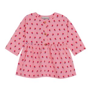 The Campamento The Campamento Flowers Pink Baby Dress - Pink 8435803435797 Campa AW26 Kleding & Accessoires Baby Pakjes