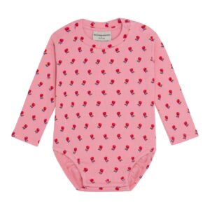 The Campamento The Campamento Flowers Baby Body - Pink 8435803435933 Campa AW26 Kleding & Accessoires Baby Rompers