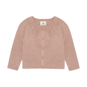 Enfant Gebreid Vest Adobe Rose vooraanzicht