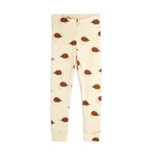 Mini Rodini Legging Elephant Shrew Print Beige - vooraanzicht