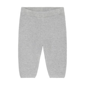 Fixoni Gebreide Broek Flint Gray Melange vooraanzicht