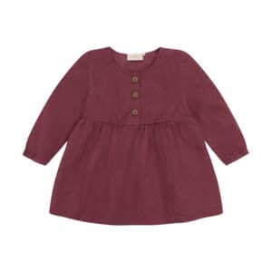 Fixoni Jurk Lange Mouw Crushed Berry