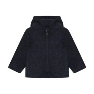 Huttelihut Wollen Fleece Jas Navy Melange