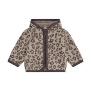 Huttelihut Wollen Fleece Jas Jacquard Camel Melange