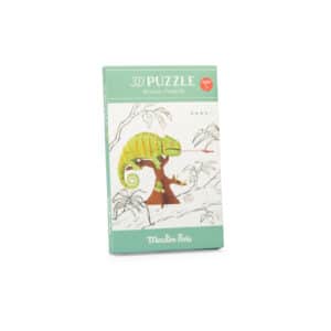 Moulin Roty Moulin Roty 3D-puzzel kameleon Tout autour du monde 3575677191957 MoulinAW26 Speelgoed & Spellen Puzzels