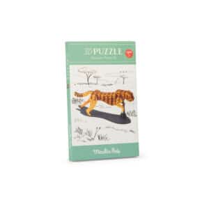 Moulin Roty Moulin Roty 3D-puzzel jachtluipaard Tout autour du monde 3575677191971 MoulinAW26 Speelgoed & Spellen Puzzels