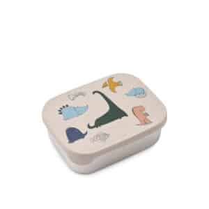 Liewood Arthur rvs Lunchbox 900 ml – Dino Roar / Sandy