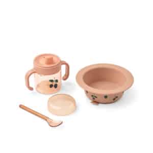 Liewood Becket Kinderservies 3-delig – Berry / Pale Tuscany
