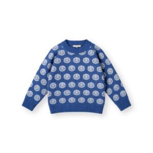 Fliink Trui Bon Emoji Insignia Blue - hoofdfoto