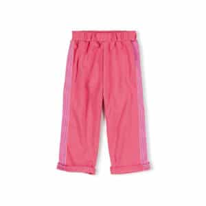 Nixnut Tip Pants Cherry – rode sweatbroek van biologisch katoen voor kinderen