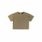 Nixnut Mo Top Gold – goudkleurige glanzende top met lange mouwen voor kinderen