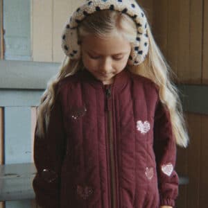 Konges Sløjd Juno Sequin Bomber Jacket Decadent Chocolate - Wijs West