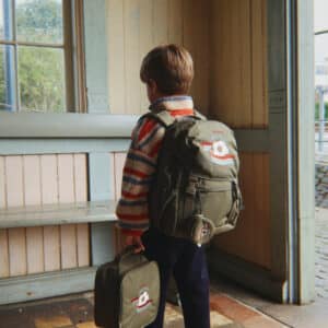 Konges Sløjd Jody Embroidery Teddy Jacket Tangerine Stripe - Wijs West