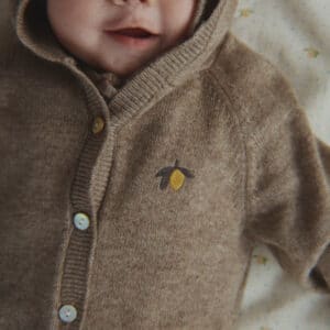 Konges Sløjd Mattou Knit Onesie Light Brown - Wijs West