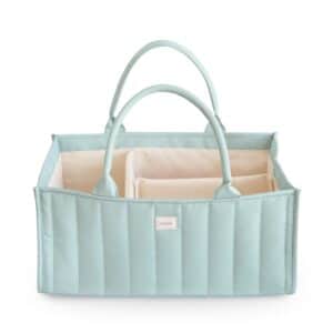 Mushie Diaper Caddy Roman Green