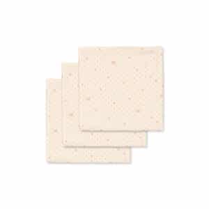Konges Sløjd 3 Pack Muslin Cloth Cherry Dot - Wijs West