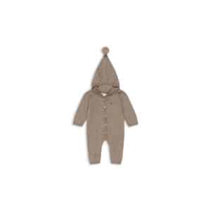 Konges Sløjd Mattou Knit Onesie Light Brown - Wijs West